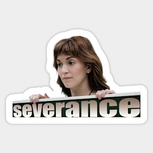 Severance series Britt Lower as Helly fan works let me out graphic design by ironpalette Sticker